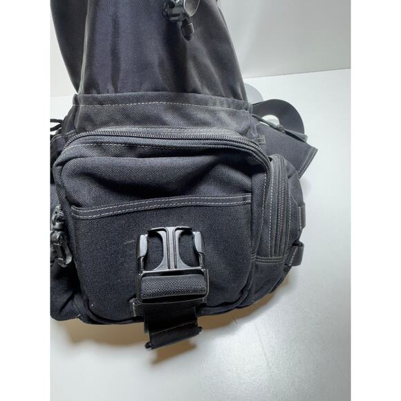 Expedition Hard Use Gear Tactical Black Jumbo Sling Bag Multi Pocket Utility - Picture 6 of 9